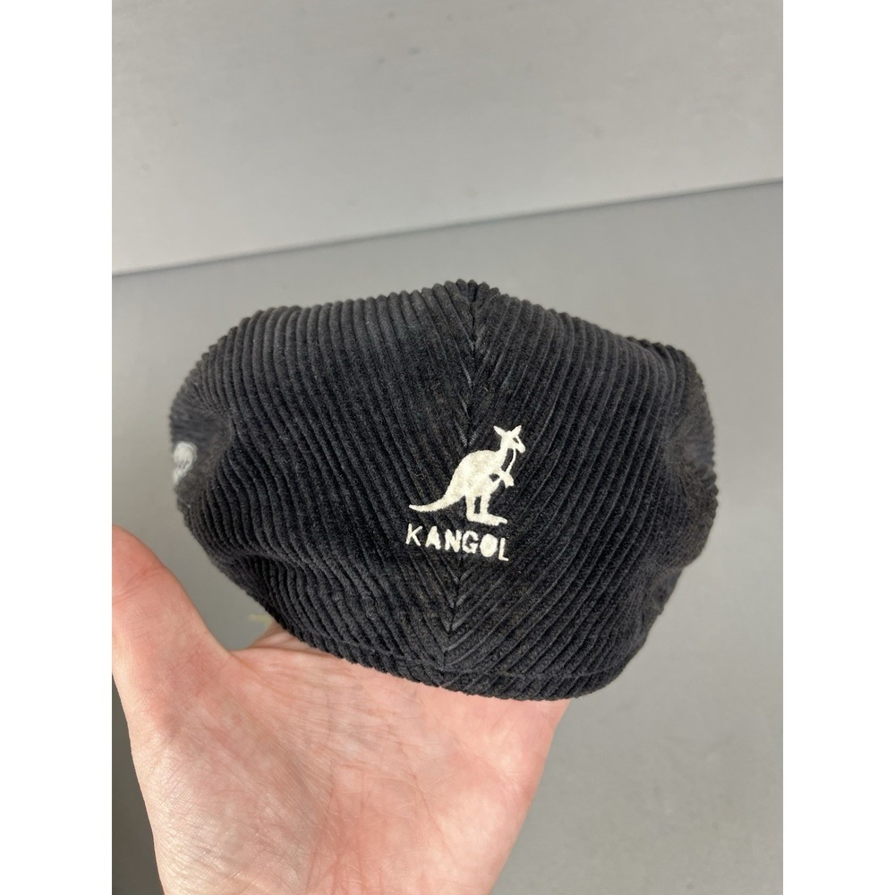 Vintage Kangol Men's Black & Dark Gray Hat Corduroy Made In UK - Size Medium - Picture 11 of 15